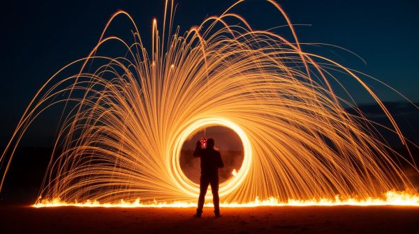 Plongée étonnante dans l'univers des spectacles de feu